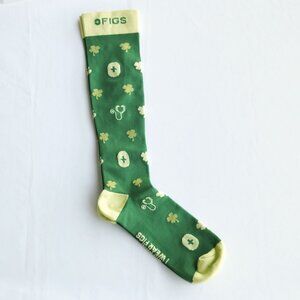 FIGS Compression Socks Size S NWOT St. Patrick's Day Authentic